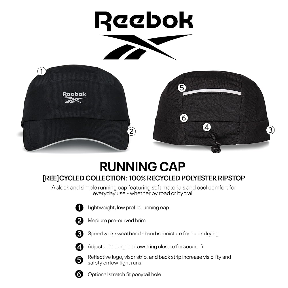 Amazon.com: Reebok Running Hat | Mens | Womens | Performance